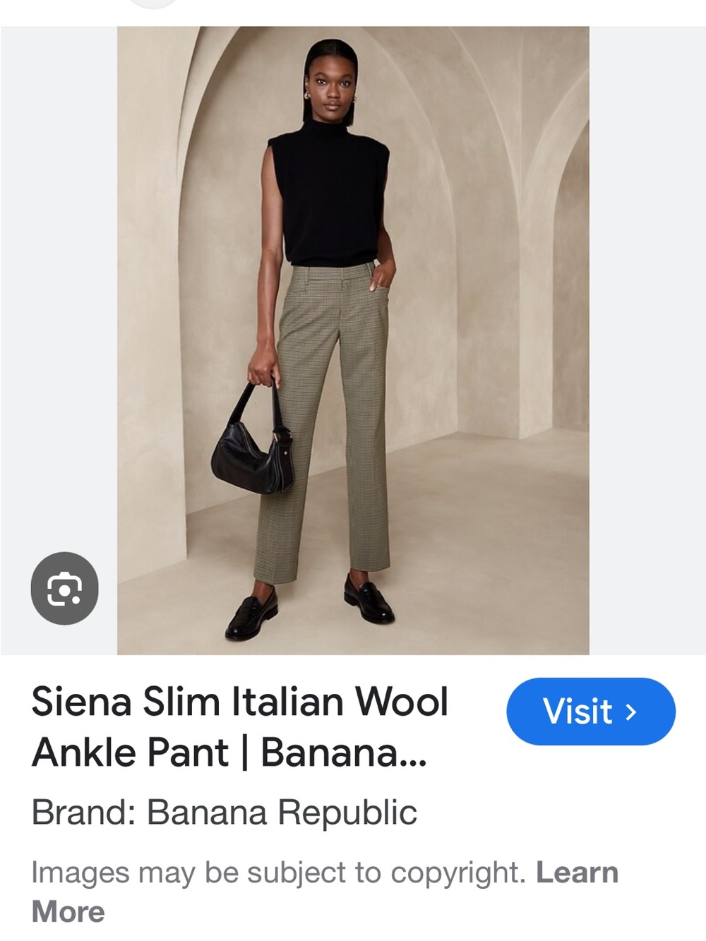 ISO!!!
Banana Republic Slim Ankle Pants in tan and black Houndstooth